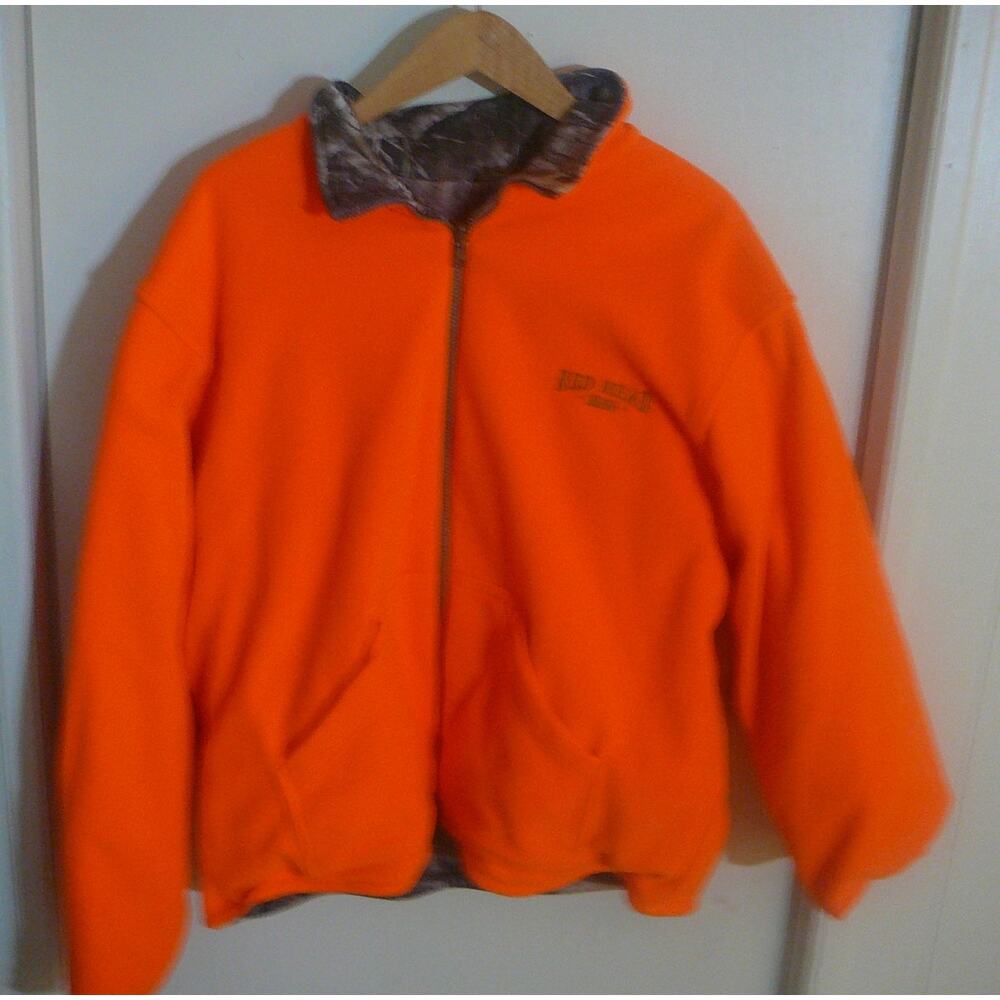 Red Head Reversible Full Zip Orange to Camo Jacket